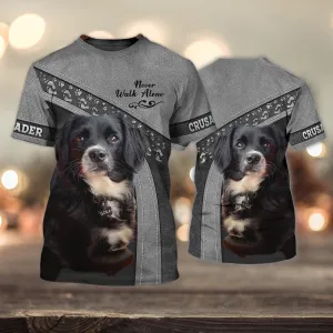 3D Dog T Shirts, Crusader Love Never Walk Alone All Over Print T-Shirt, Gift For Pet Loves