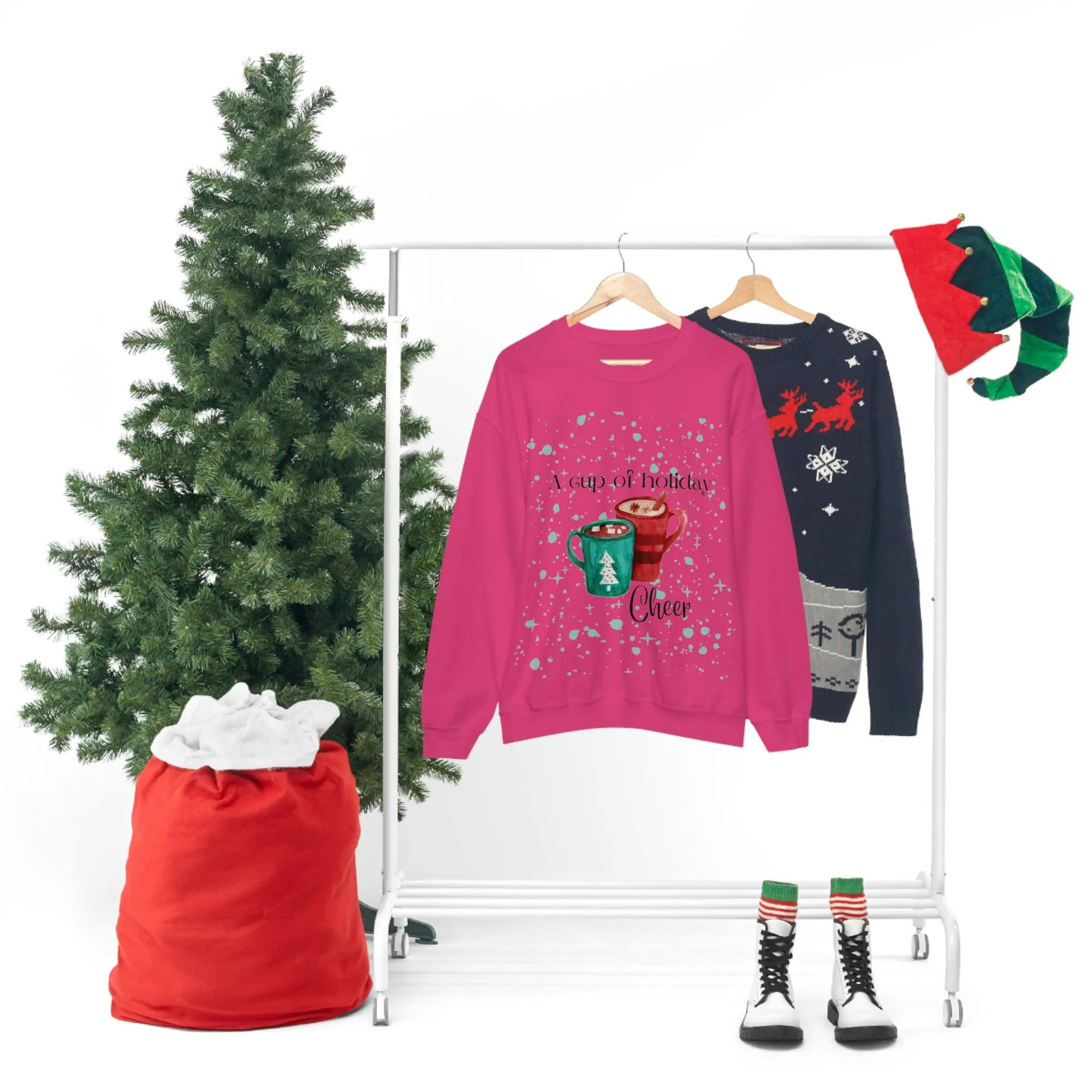 a cup of holiday cheer Unisex Heavy Blend™ Crewneck Sweatshirt