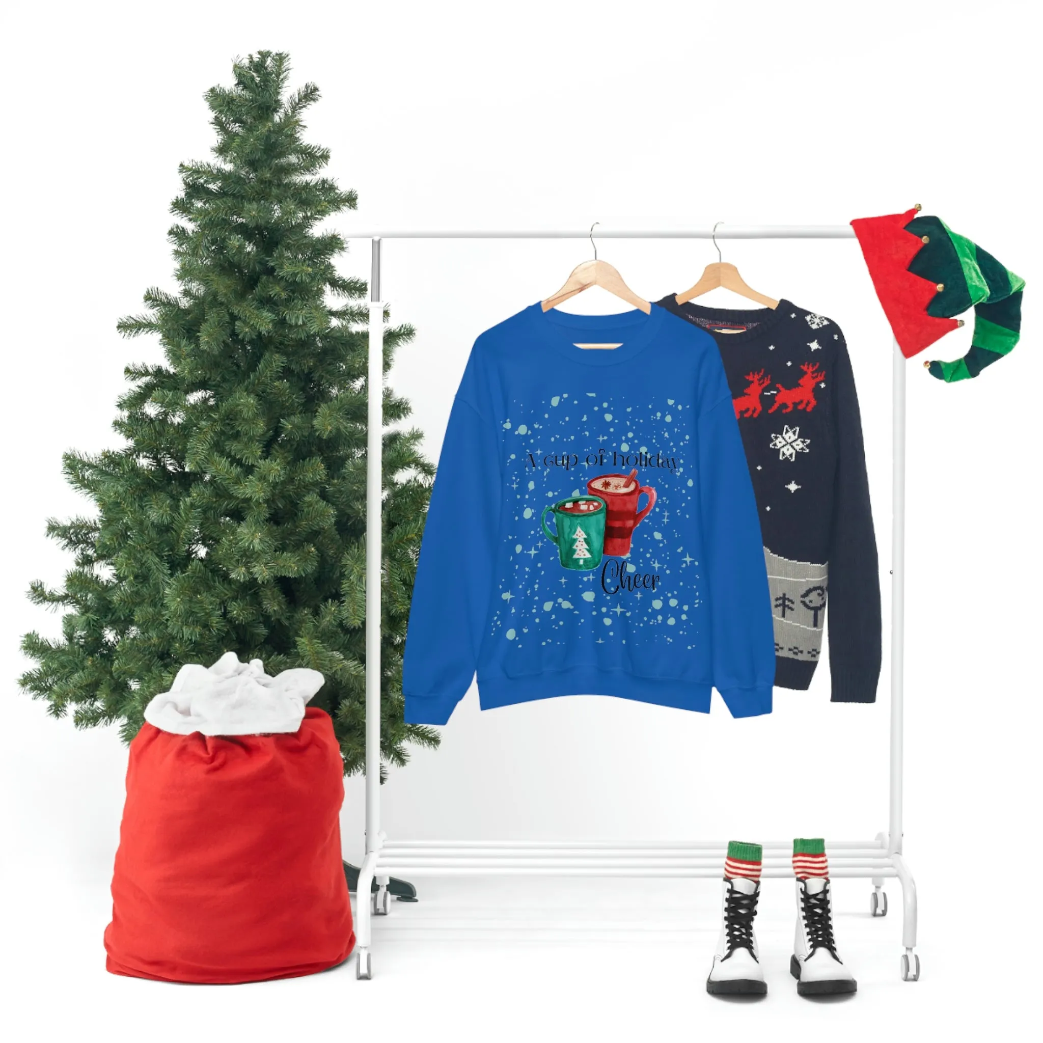 a cup of holiday cheer Unisex Heavy Blend™ Crewneck Sweatshirt