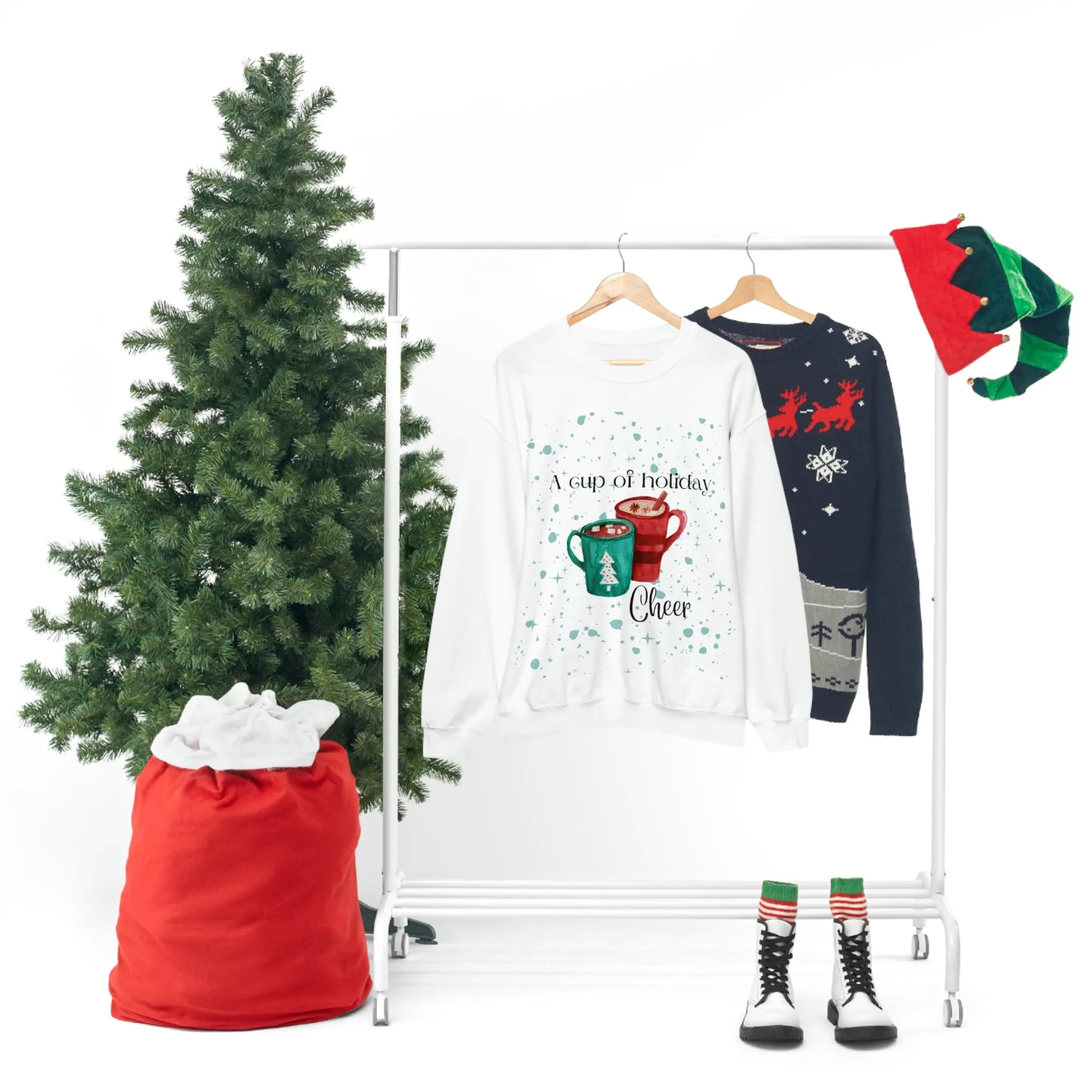 a cup of holiday cheer Unisex Heavy Blend™ Crewneck Sweatshirt