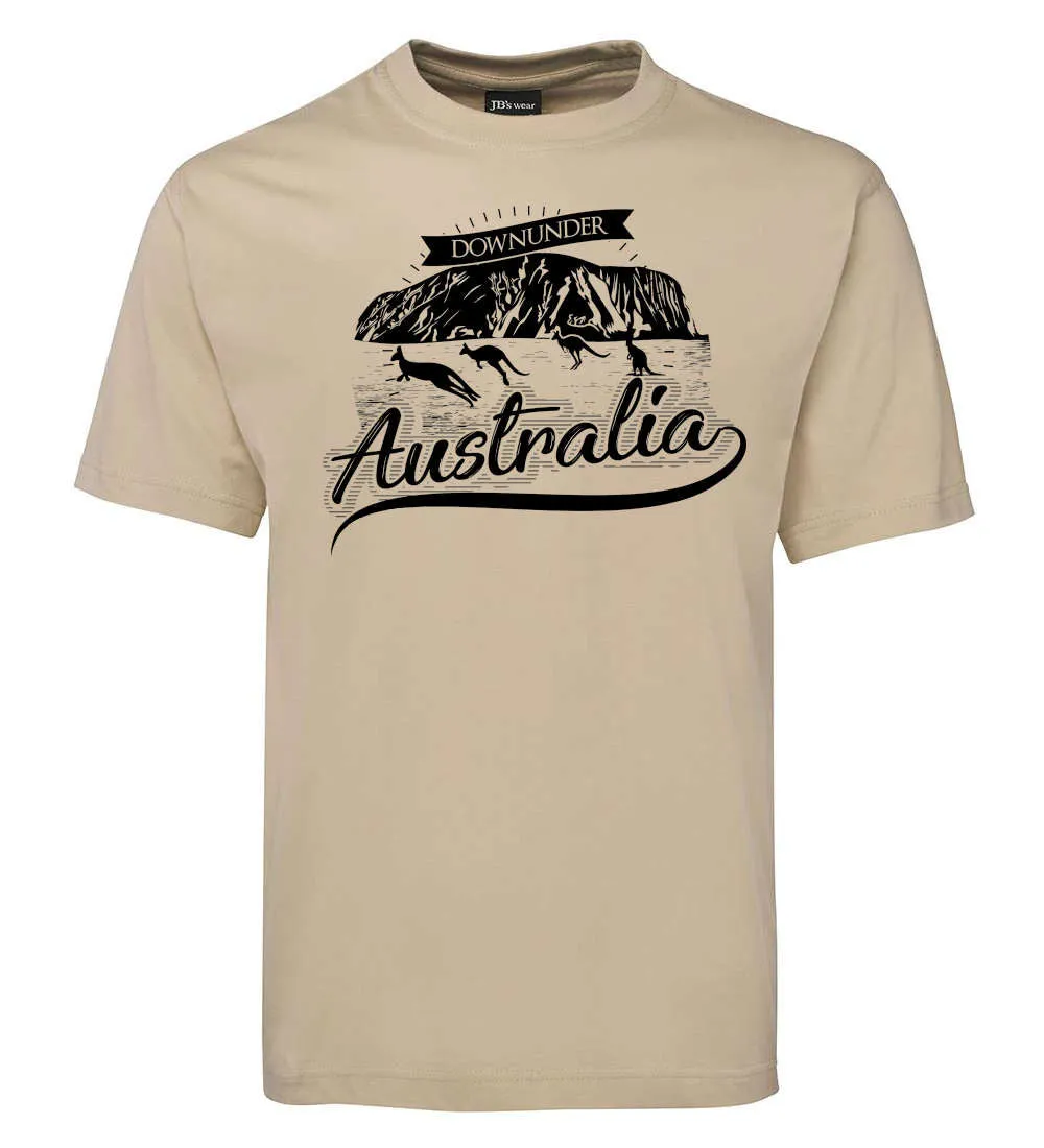 Australia Downunder Uluru Adults T-Shirt (Various Colours)