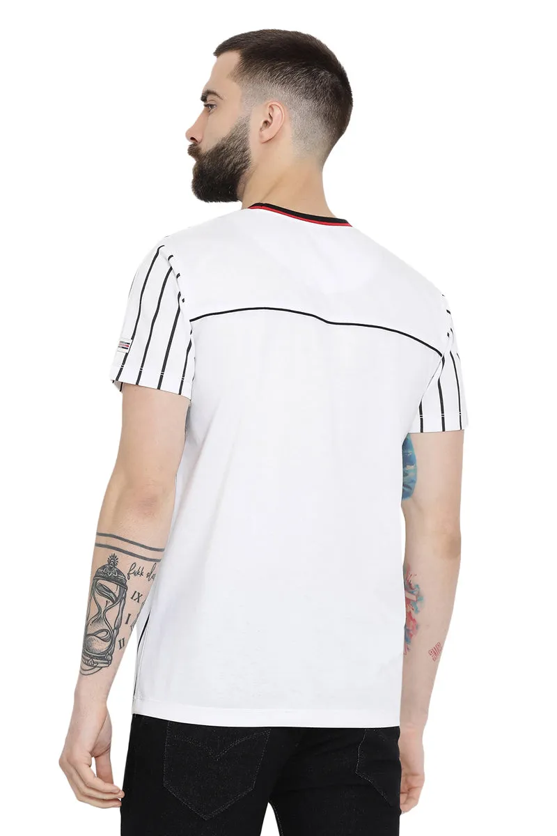 Axmann Striped Path Casual T-Shirt