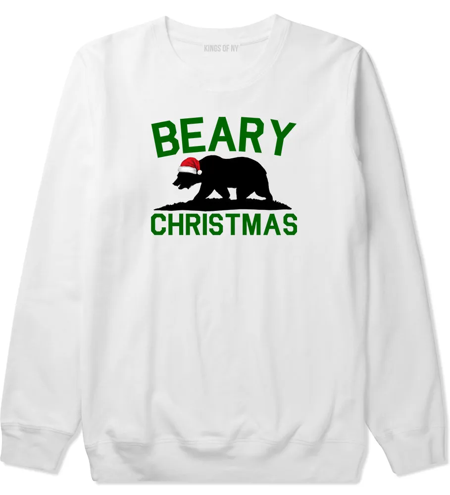 Beary Christmas California Bear funny Mens Crewneck Sweatshirt