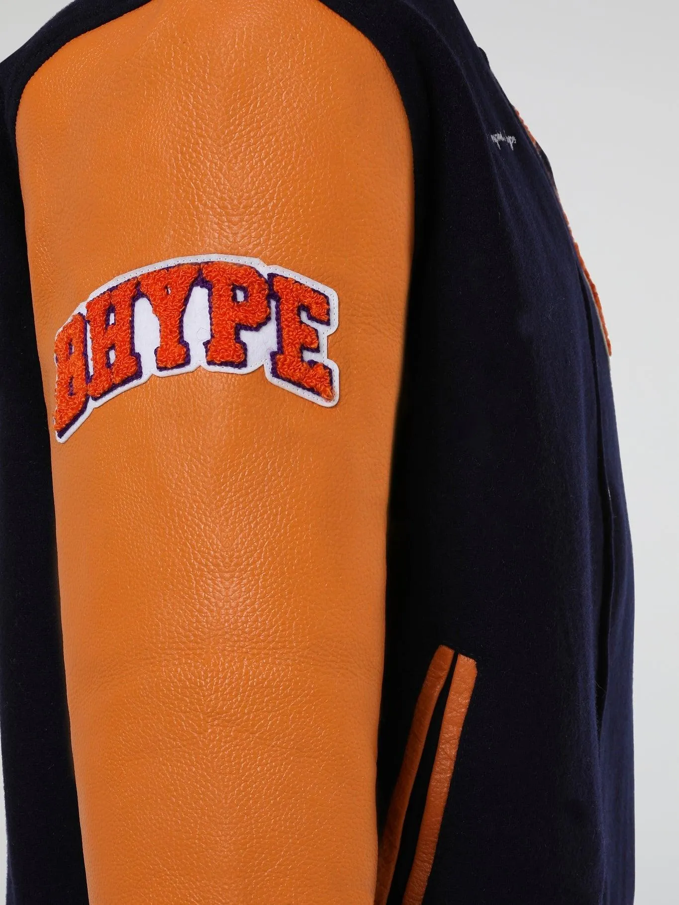 Bhype Society - Bhype Varsity Collection Jacket Blue Orange