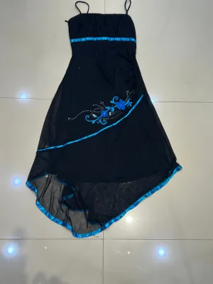 Black themed y2k woman's dress (FF-036)