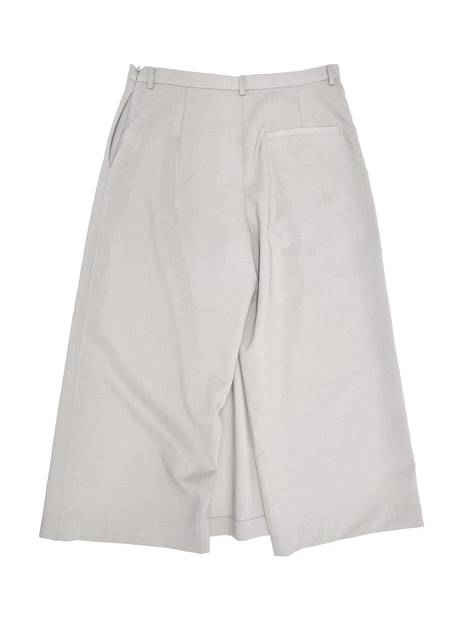 Box Pleat Skort in Fog