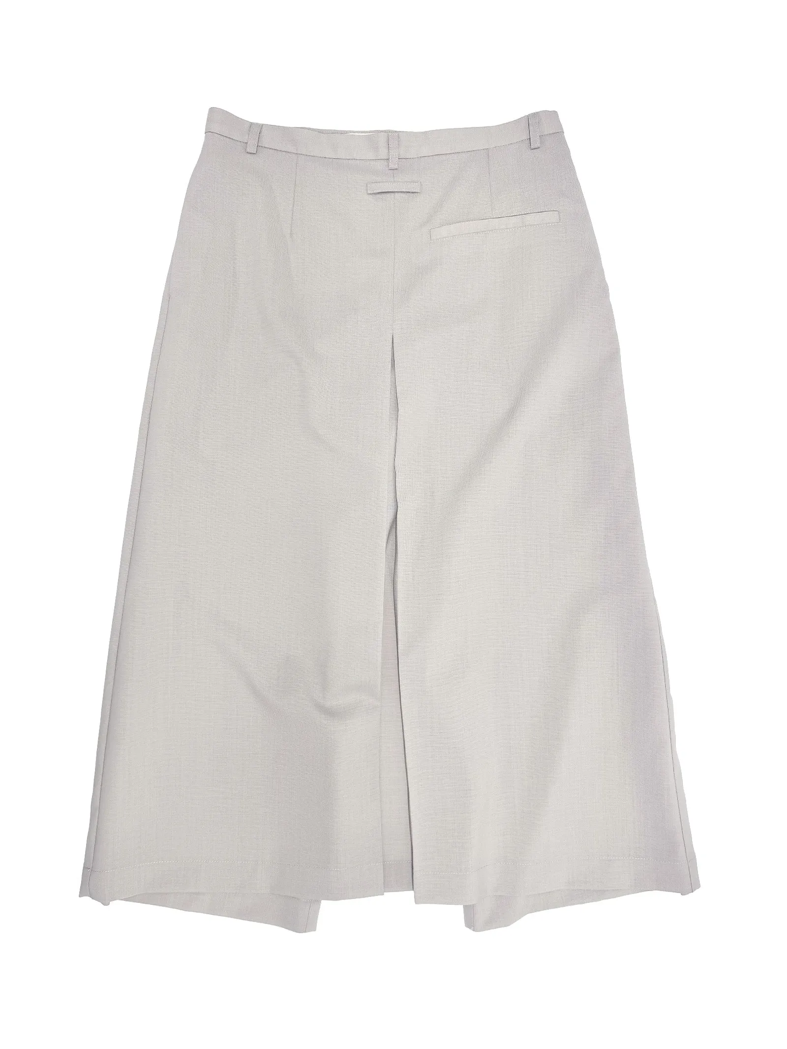 Box Pleat Skort in Fog