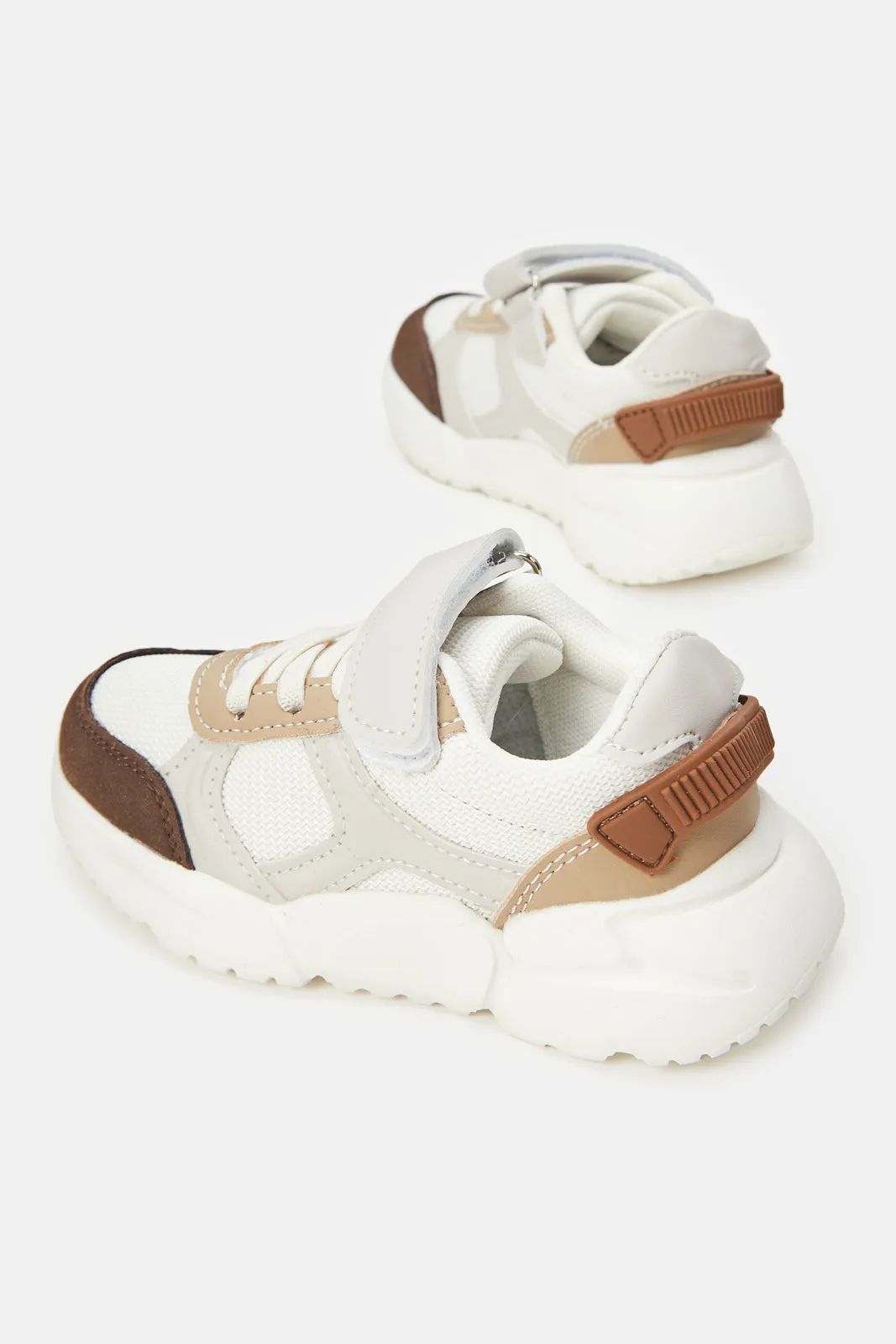 Boys Beige Chunky Sneaker