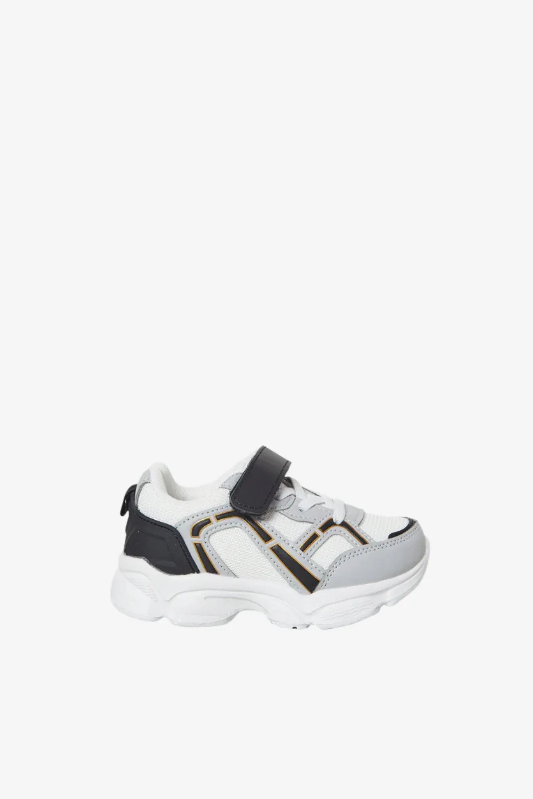 Boys Grey Overlayed Chunky Sneakers