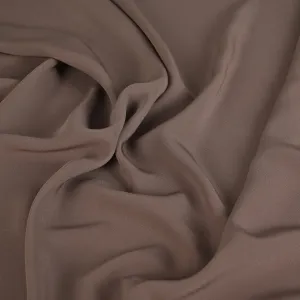 Brown Satin Backed Crepe Fabric 96906