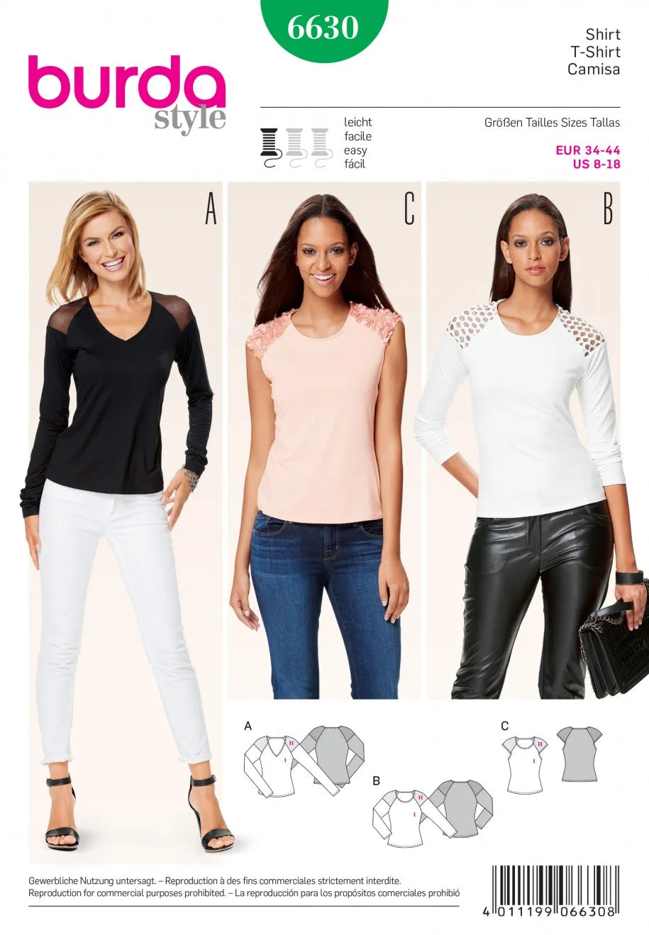 Burda Tops 6630