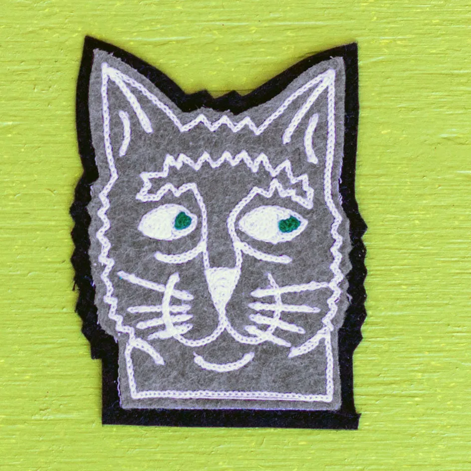 Cat Chain Stitch Patch