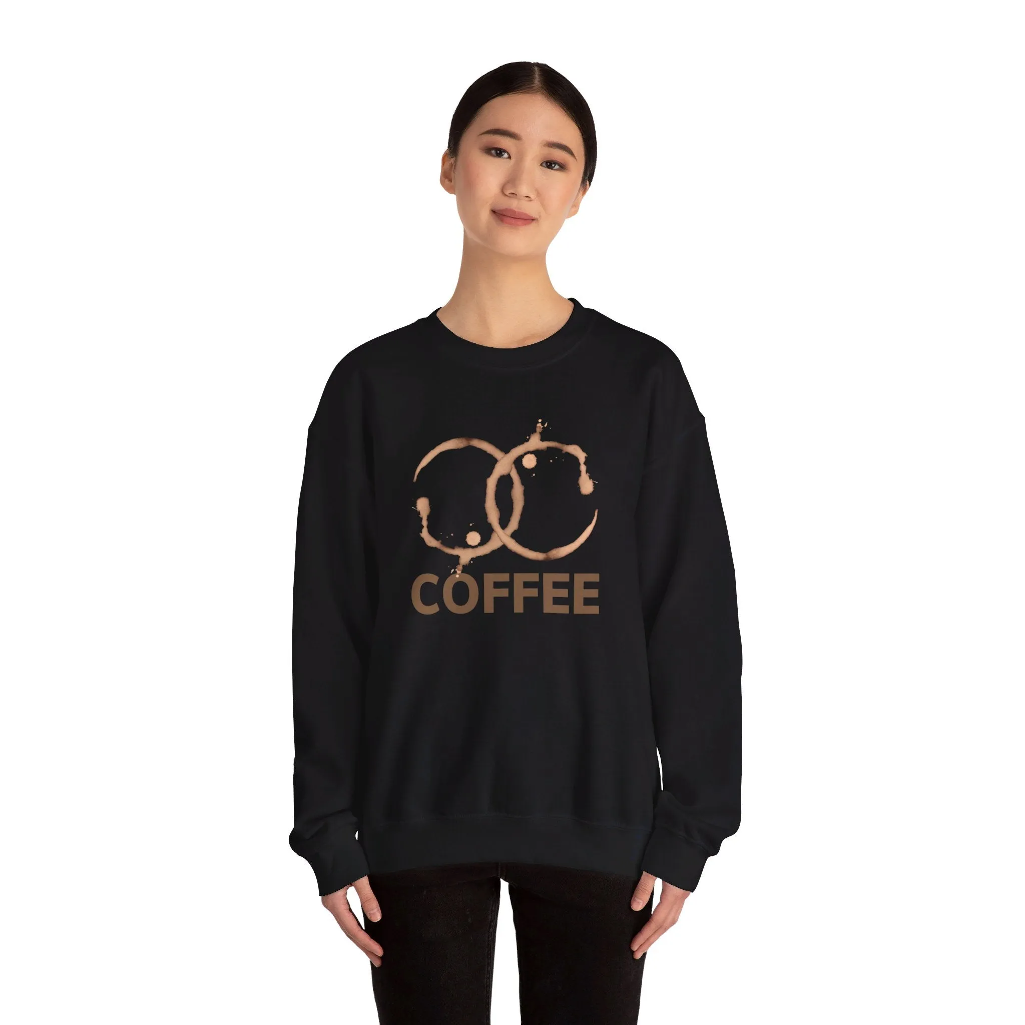 Coffee, Coffee lover Sweater, Cute Coffee Sweat Shirt, Unisex Heavy Blend Crewneck Sweatshirt