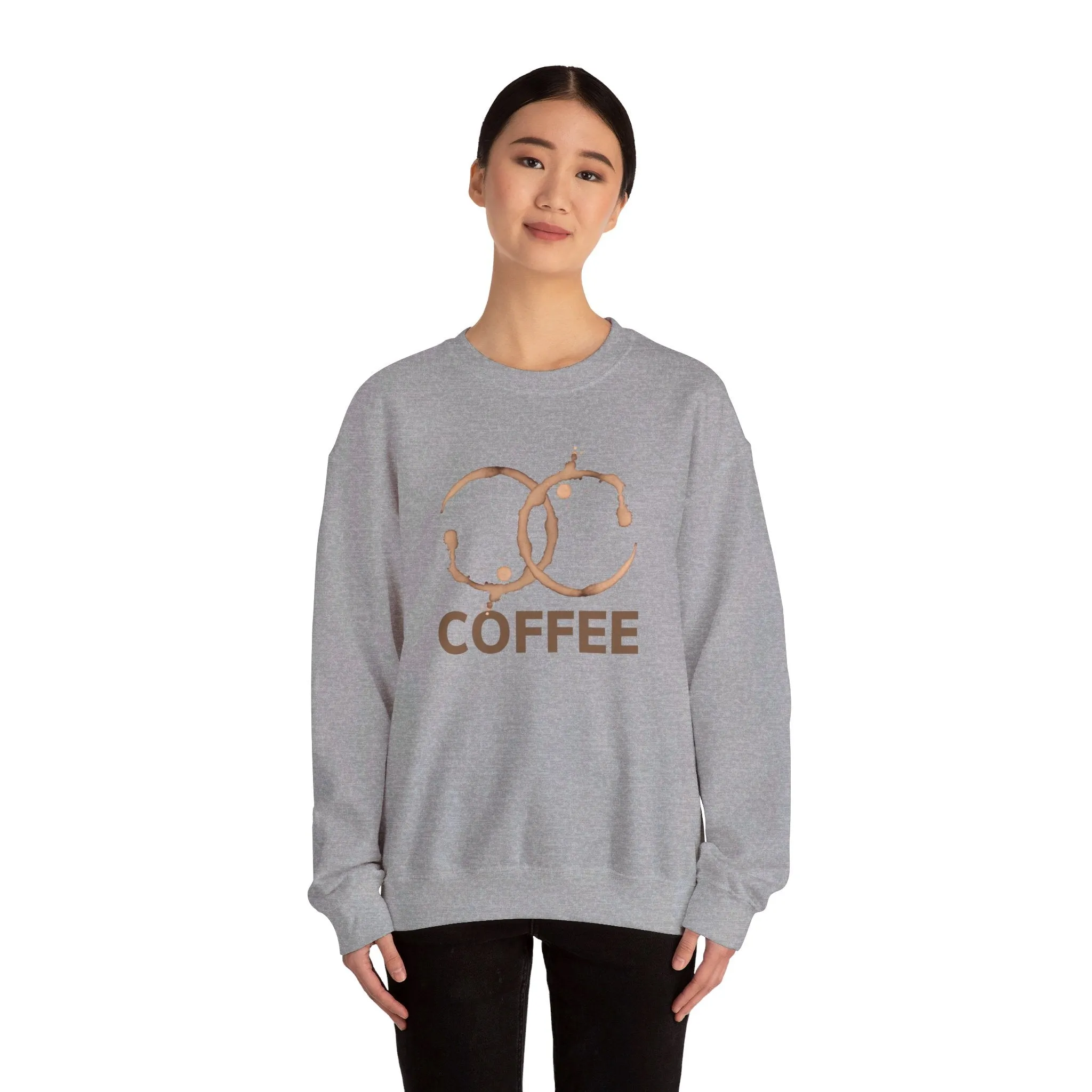 Coffee, Coffee lover Sweater, Cute Coffee Sweat Shirt, Unisex Heavy Blend Crewneck Sweatshirt