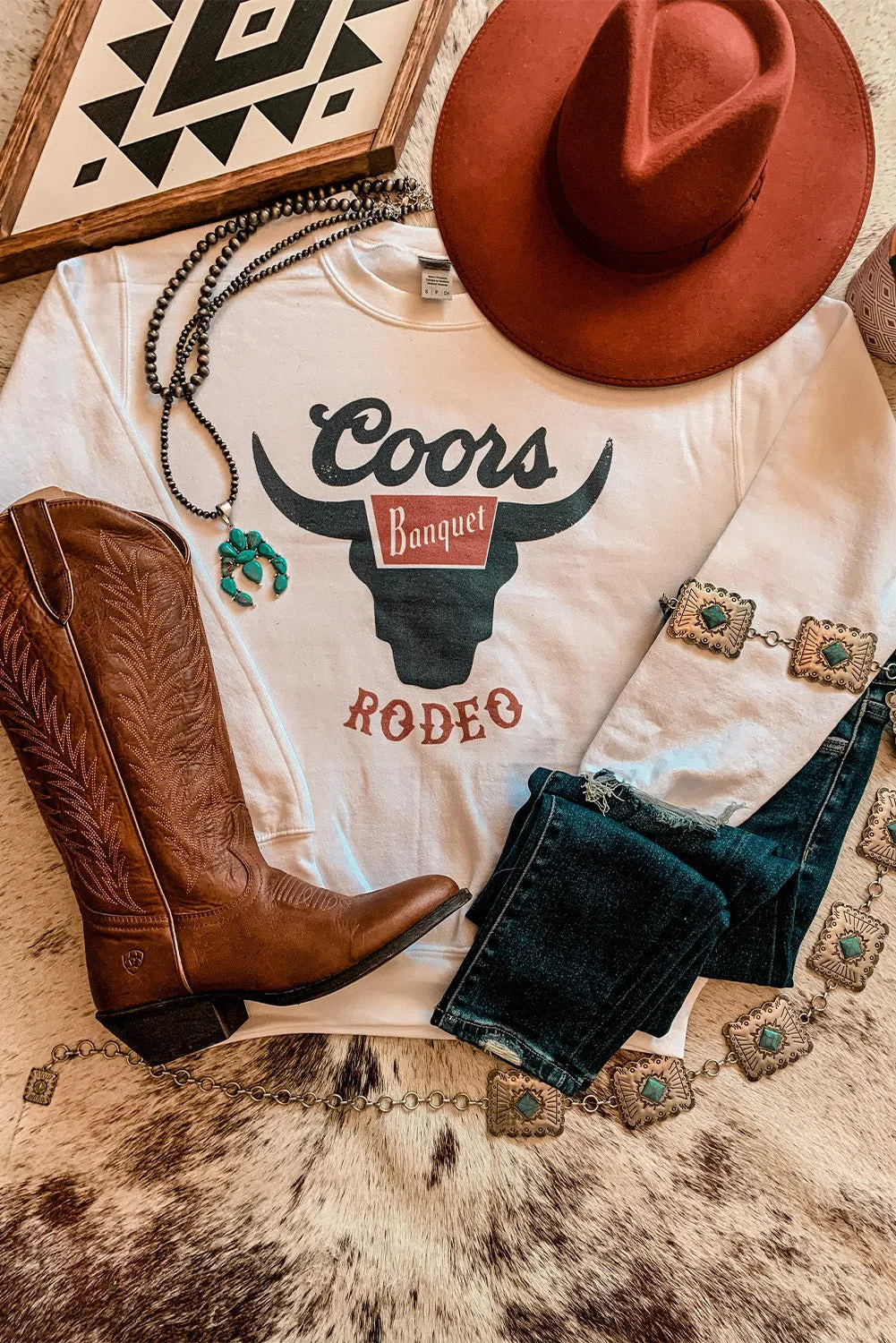 Coors Rodeo Banquet Graphic Sweatshirt