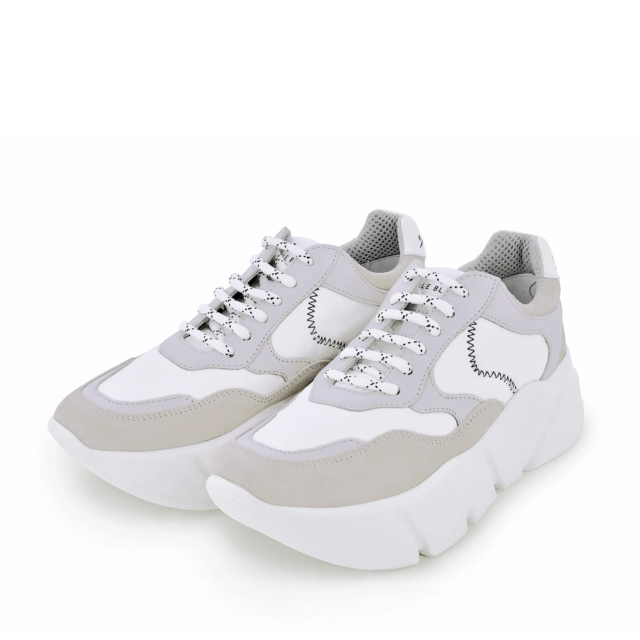 Creep Suede White Chunky Sneakers