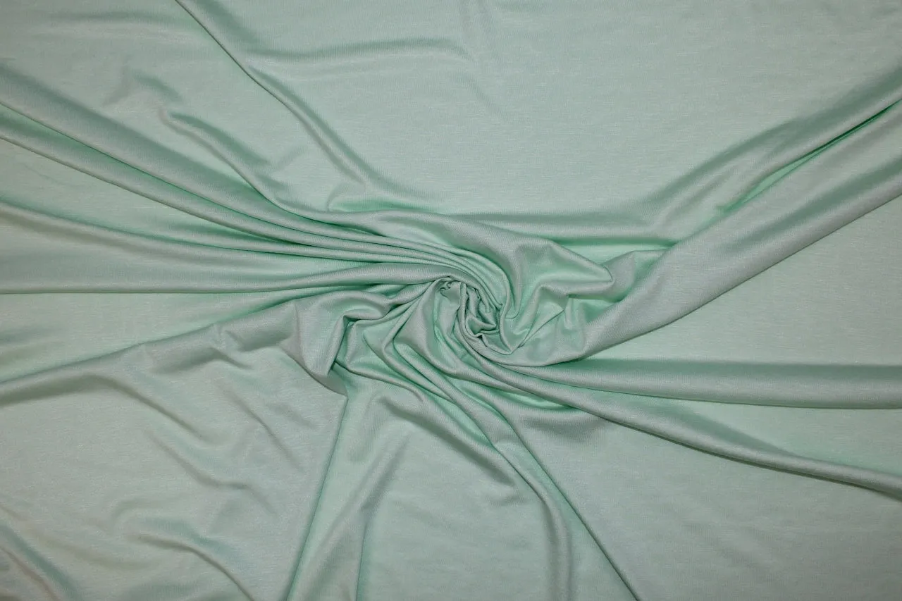 Extra Wide Rayon Jersey - Mint Creme