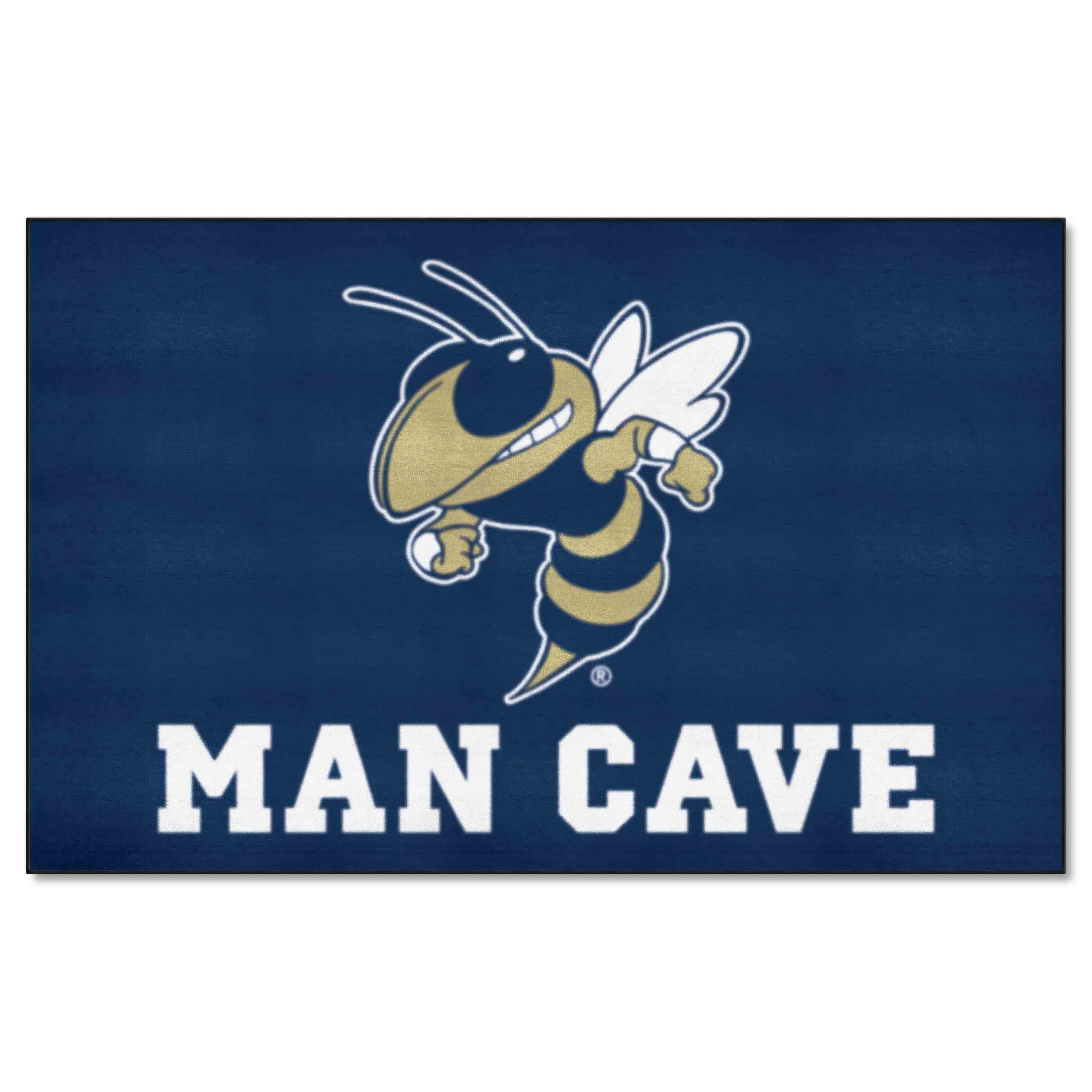 Georgia Tech Yellow Jackets Man Cave Ulti-Mat Rug - 5ft. x 8ft., Buzz