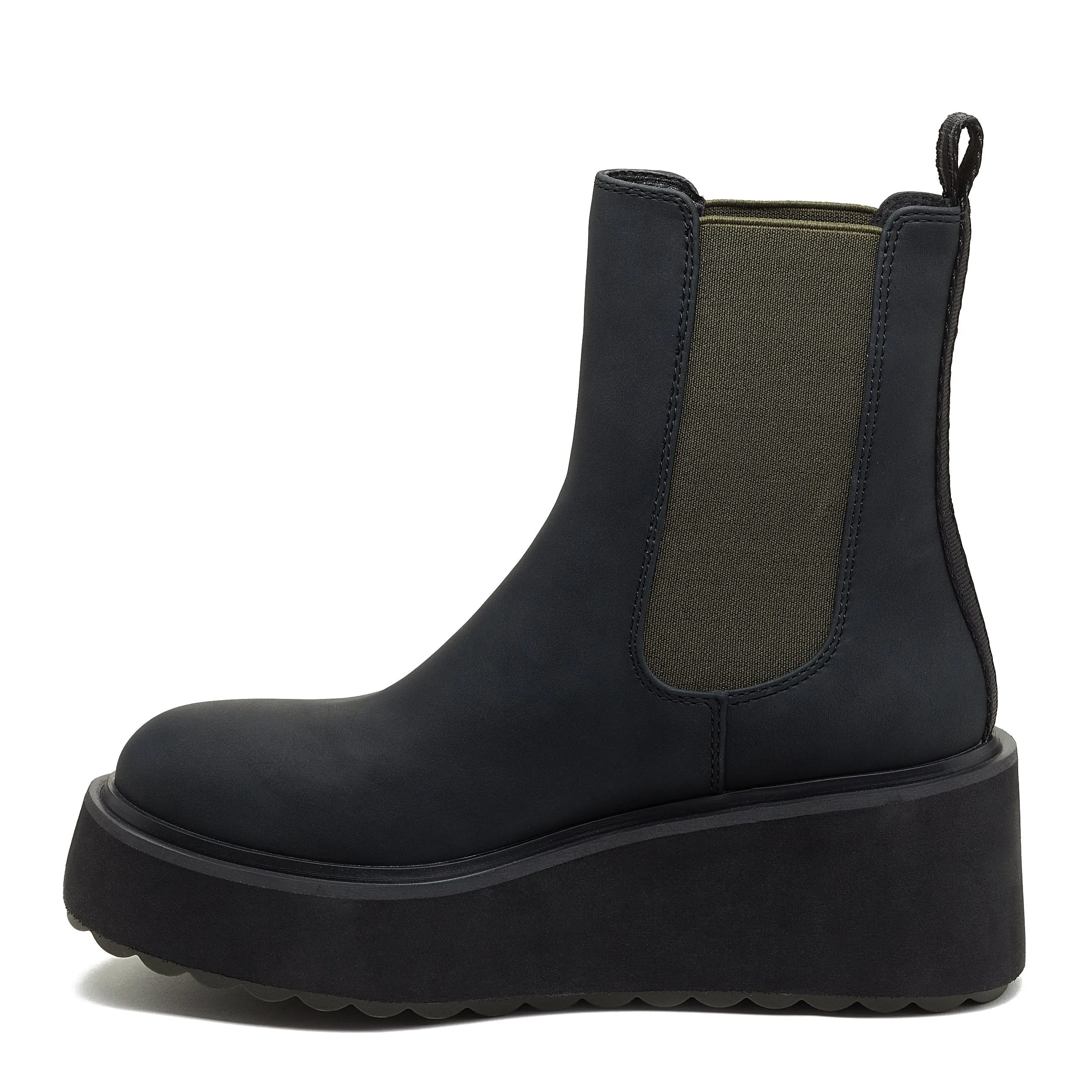 Heyday Black Platform Chelsea Boot