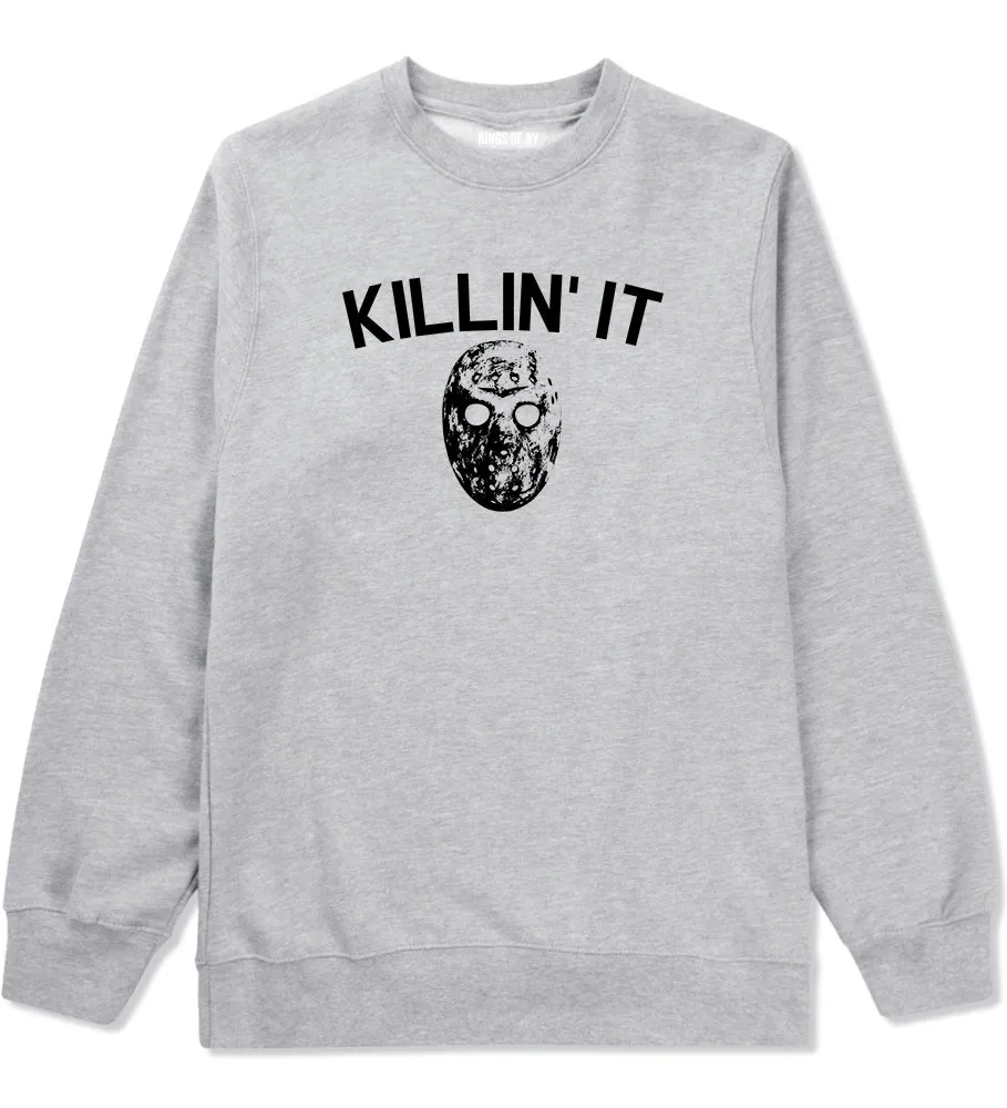 Killin It Jason Mask Mens Crewneck Sweatshirt