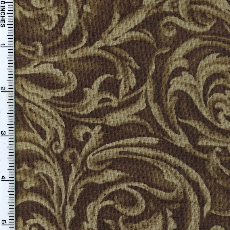 Kona Bay Fabrics Baroque Brown Cotton Prints