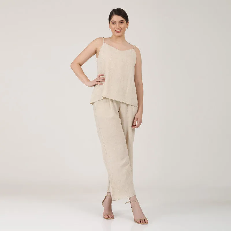 Linen Slip Top for Women | Beige