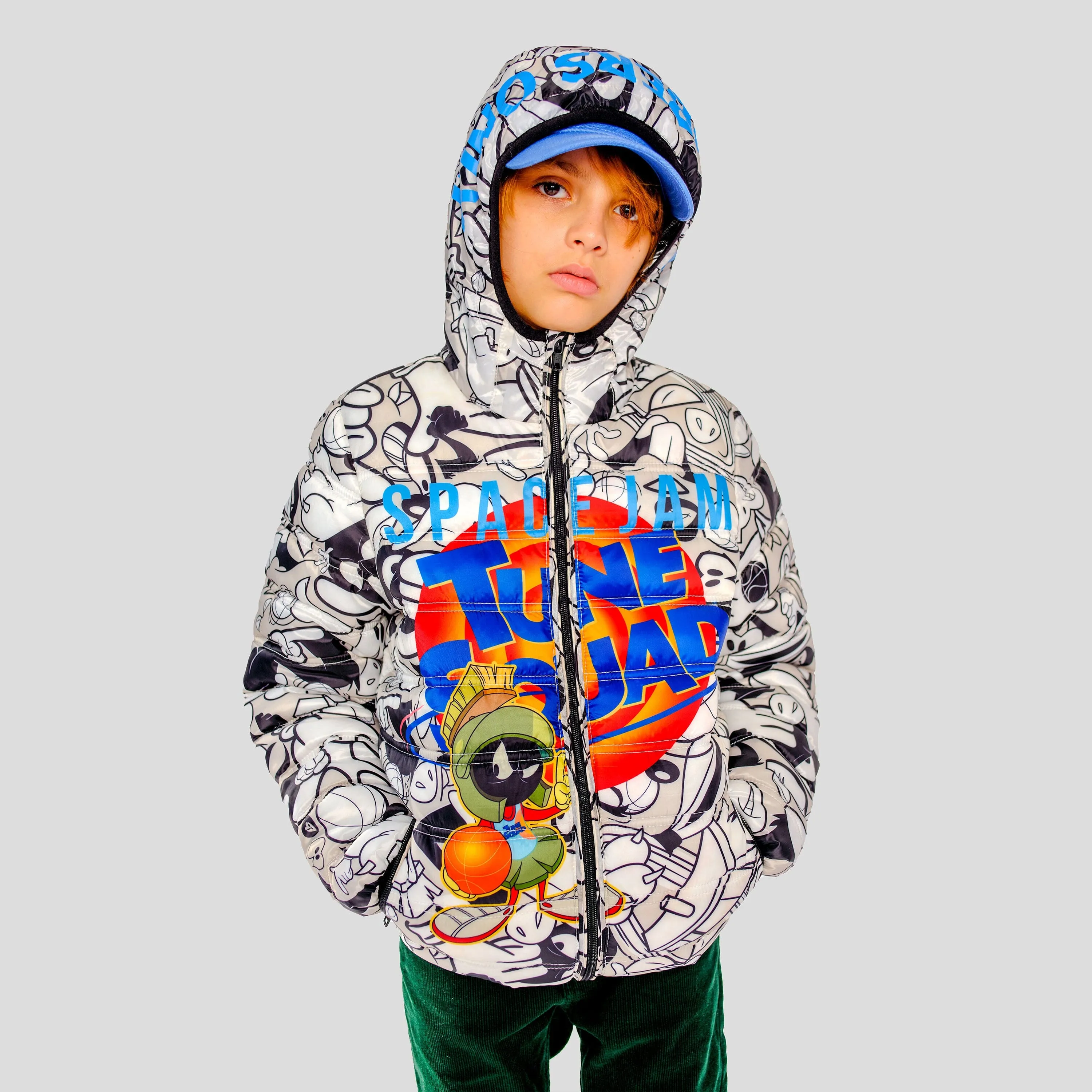 Members Only Boy's Packable Tune Squad Midweight Jacket