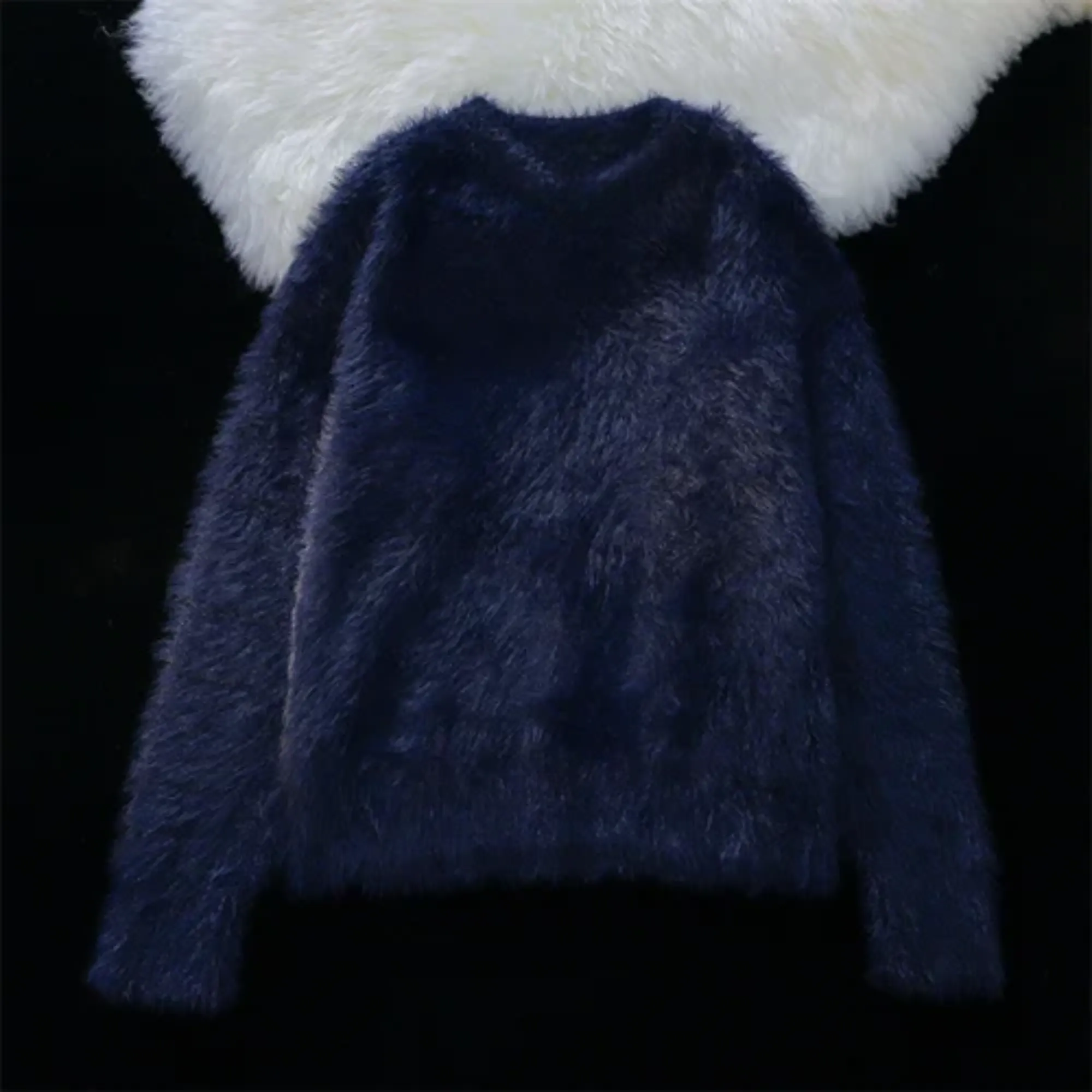 Pre Order:  Fur Loose Knit Sweater