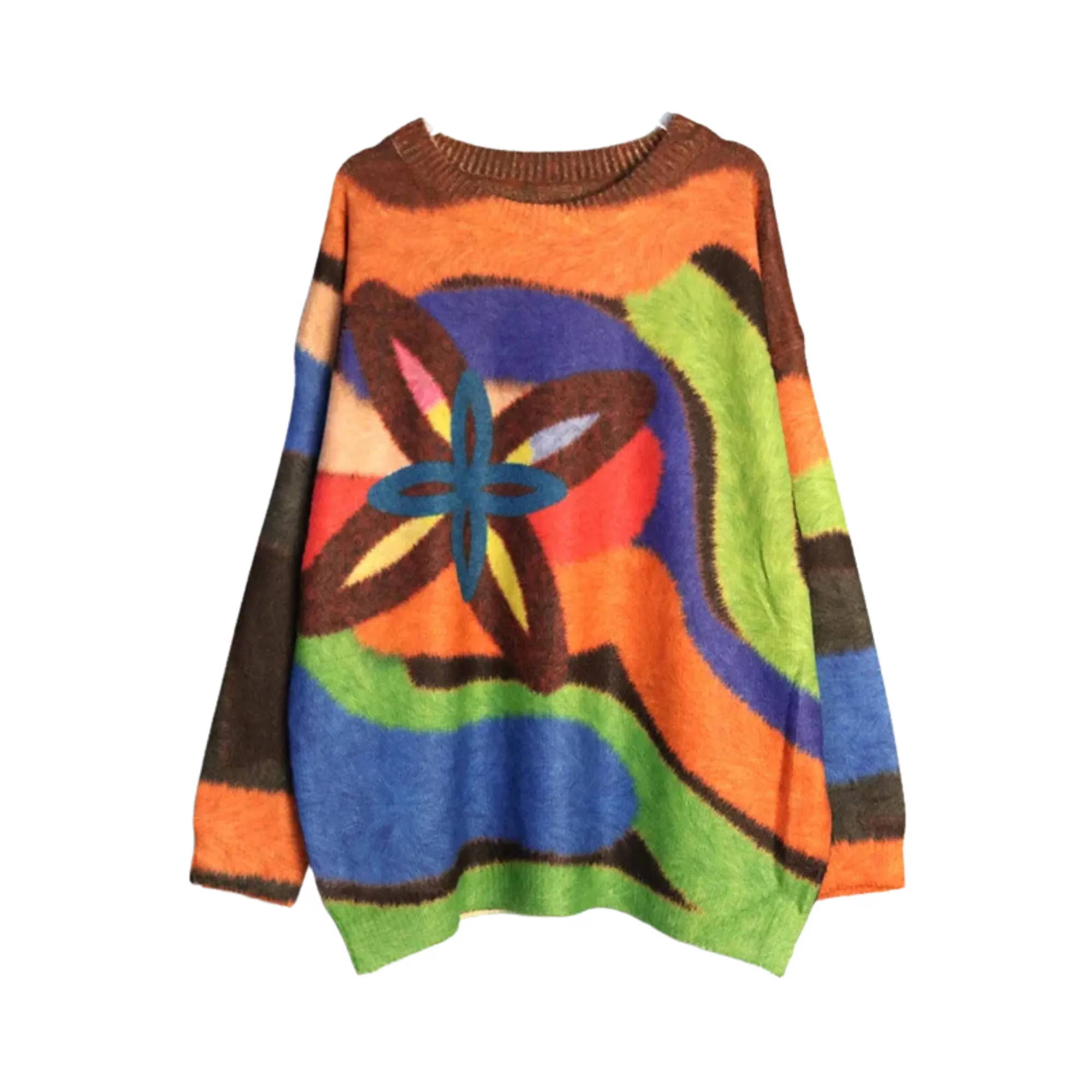 Pre Order:  Multicolor Floral Knit Sweater