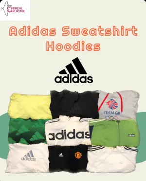 Premium Adidas Sweatshirt including vintage pieces and mostly embroidered logos