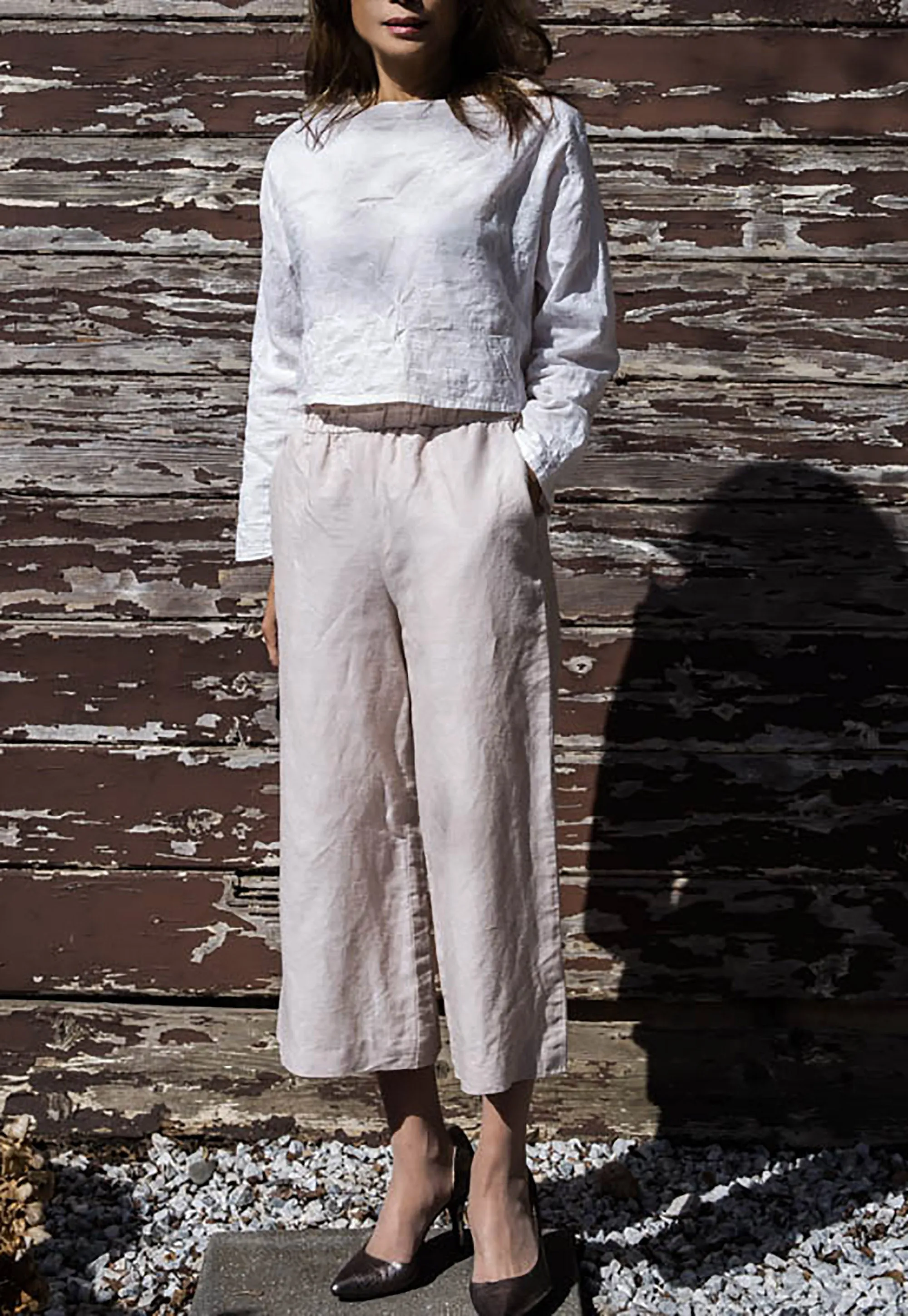 Relaxed Fit  Linen Pants