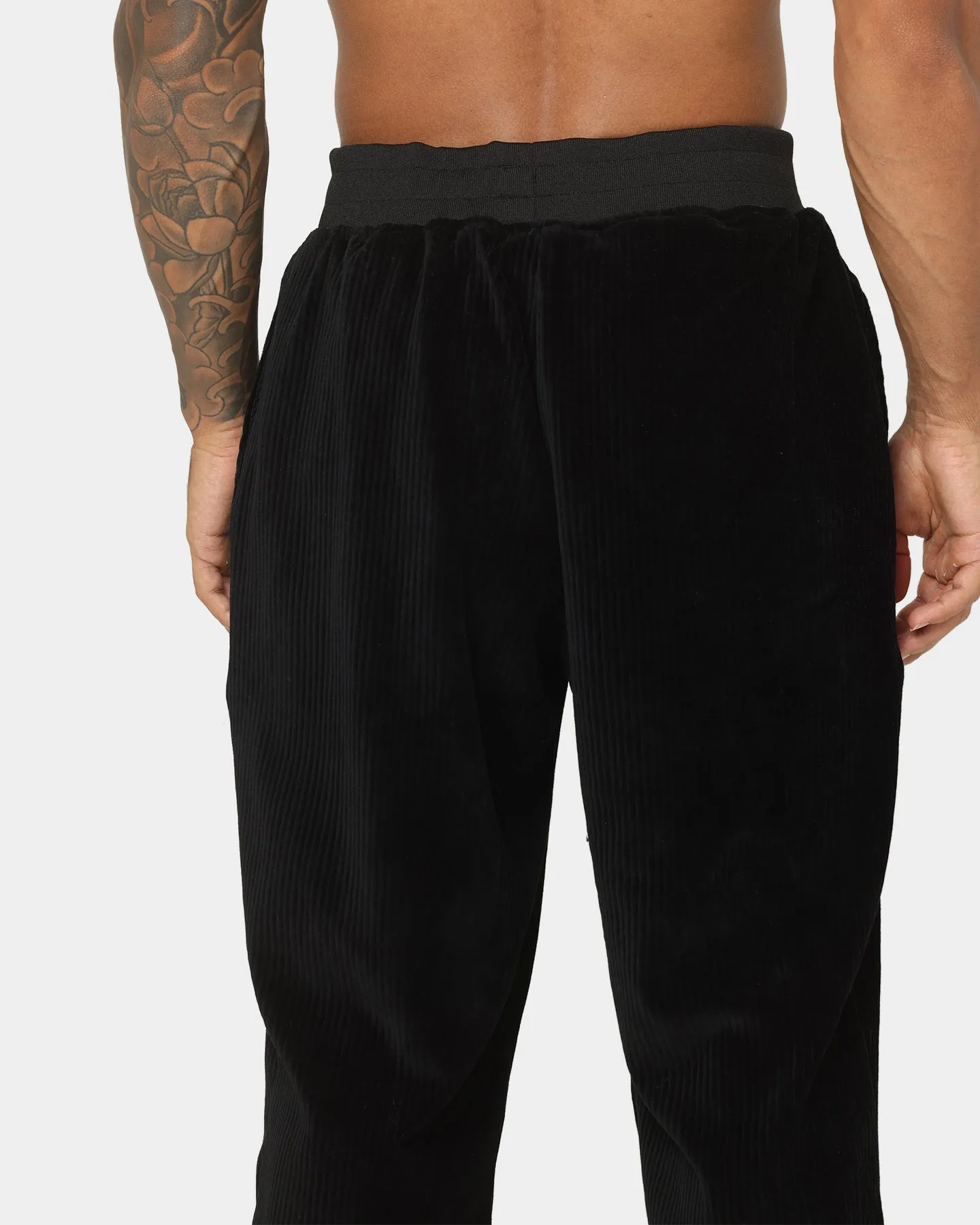 Sik Silk Corduroy Relaxed Pants Black