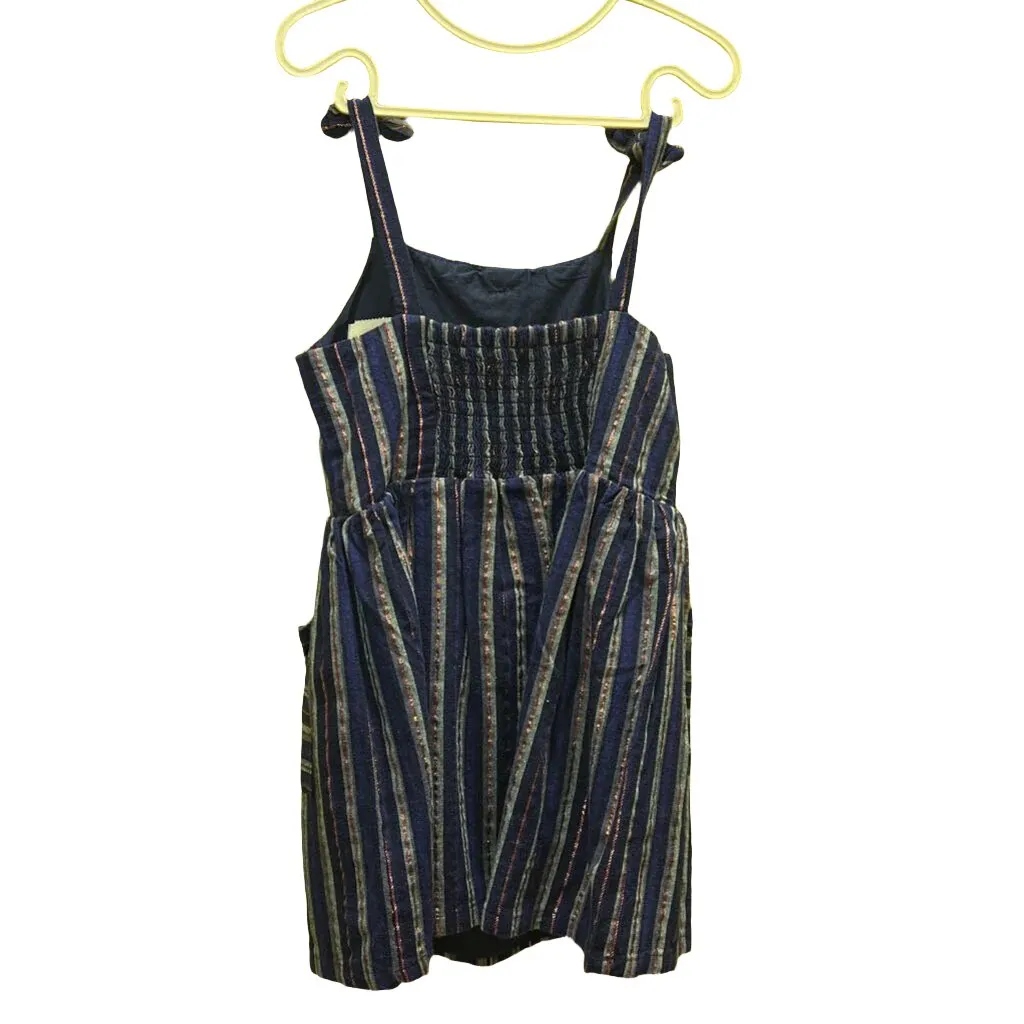 Sleeveless Striped Dress / Glitter Lines