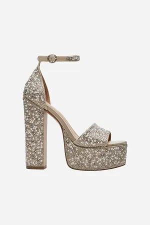 Steve Madden Glam Ivory Platform Heel