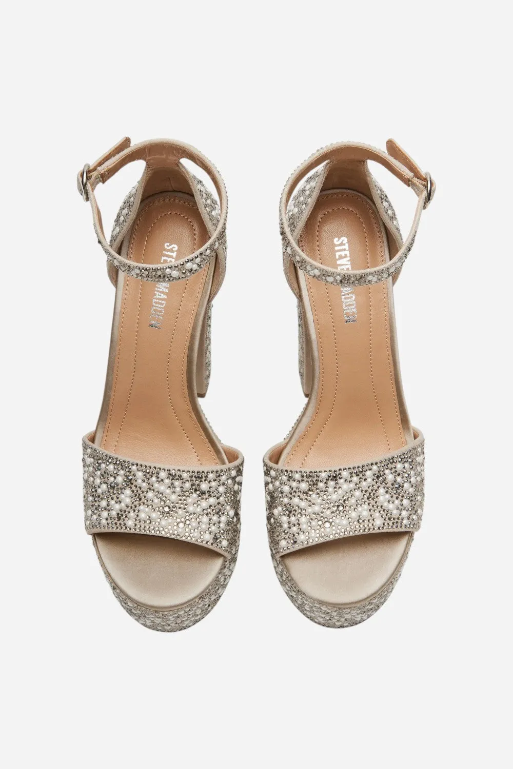 Steve Madden Glam Ivory Platform Heel