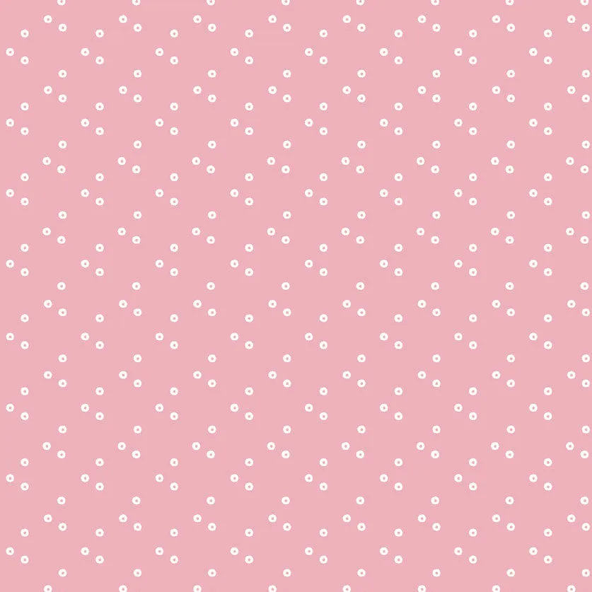 Stof Fabrics Dot Mania Spots on Baby Pink Cotton Prints