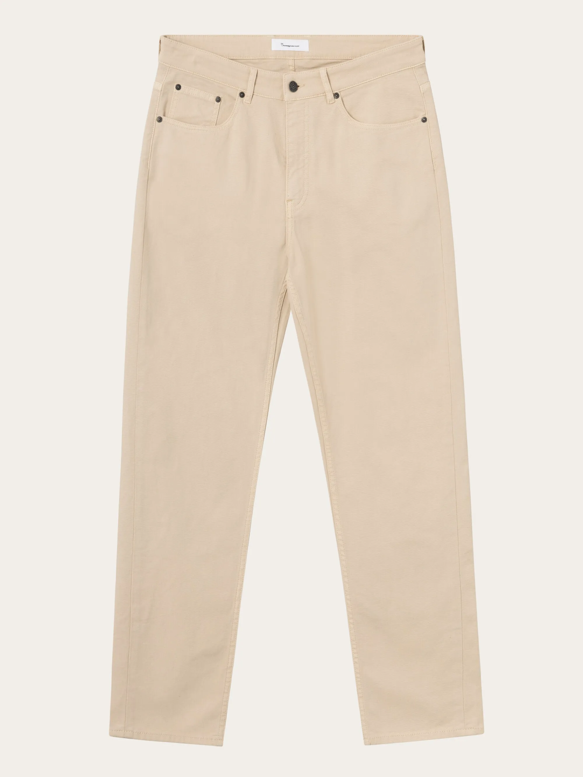 TIM 5-pocket canvas relaxed fit pant - Safari