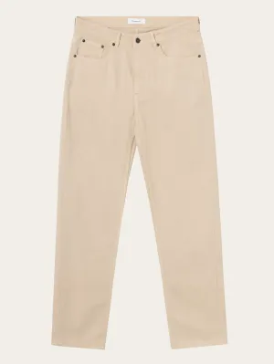 TIM 5-pocket canvas relaxed fit pant - Safari