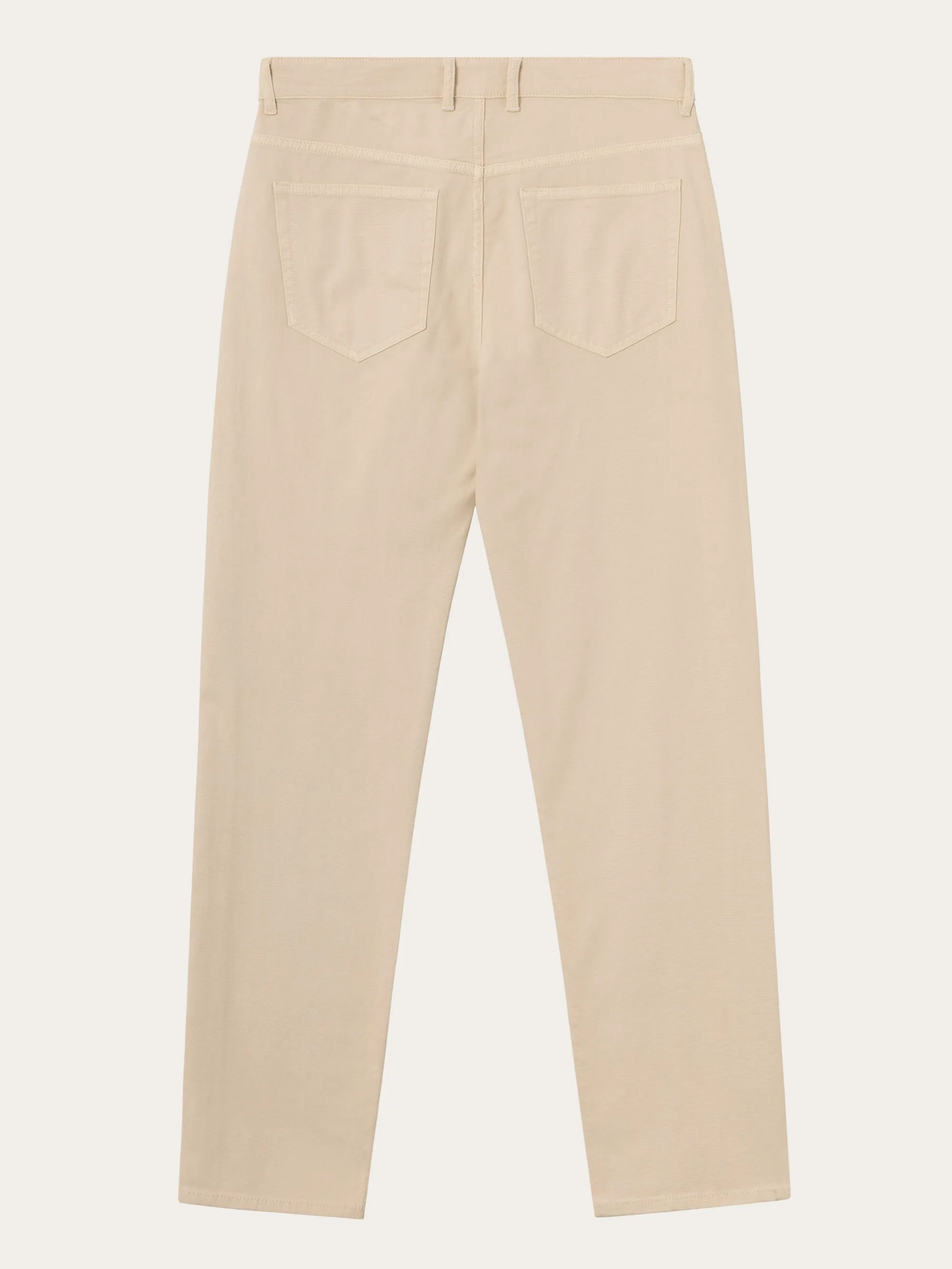 TIM 5-pocket canvas relaxed fit pant - Safari