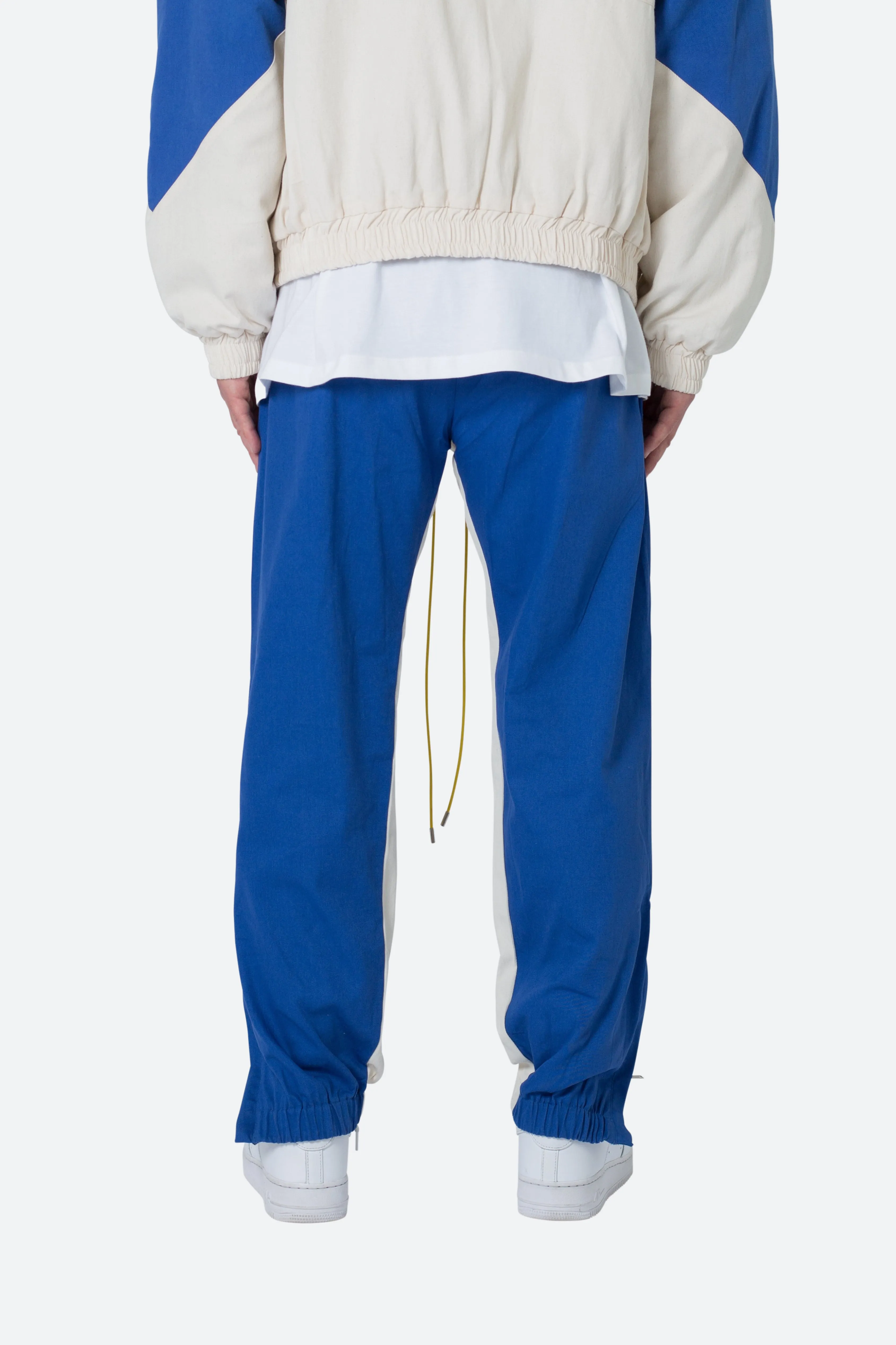 Twill Racing Pants - Blue/Natural