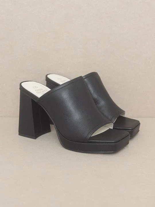 Walk the Walk Slip On Platform Heels