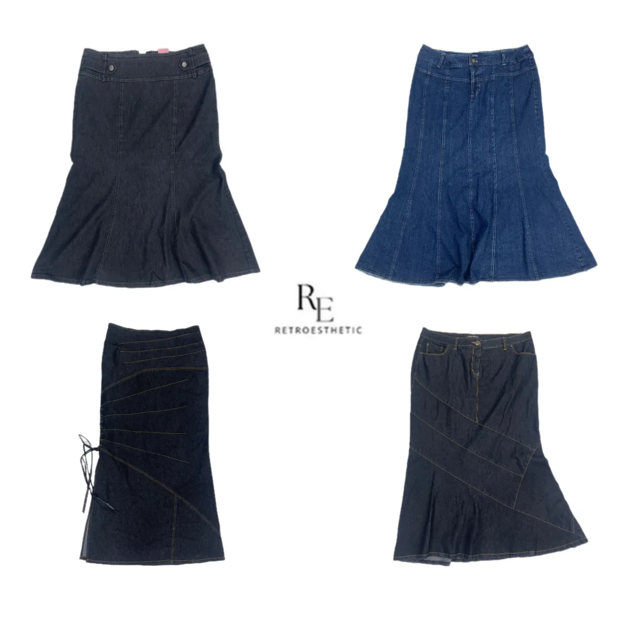 Y2K Unique indie denim skirts (SR-323)